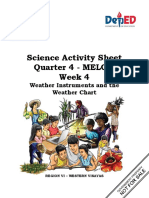 Science Activity Sheet Quarter 4 - MELC 4 Week 4: Weather Instruments and The Weather Chart