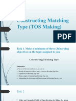 Construct Matching Type Tests
