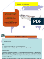 Ductility Test of Bitumen