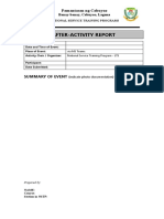 After Activity Report Format