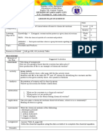 Division of Lapu-Lapu City Lesson Plan in Science: Procedure