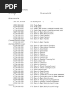 SAP Standard GL Accounts