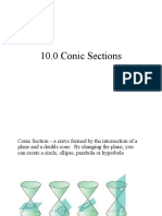 PreCalc Notes 10.0 Intro To Conics