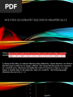 Solving Quadratic Equation Graphically