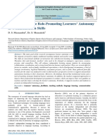 Teachers' Multiple Role-Promoting Learners' Autonomy in Communication Skills