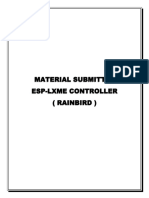 Material Submittal Esp-Lxme Controller (Rainbird)