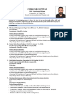 CV of MD - Morshadul Islam PDF
