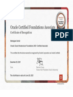 Oracle Cloud Certified