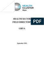 Libya Health Sector Field Directory Updated September 2021