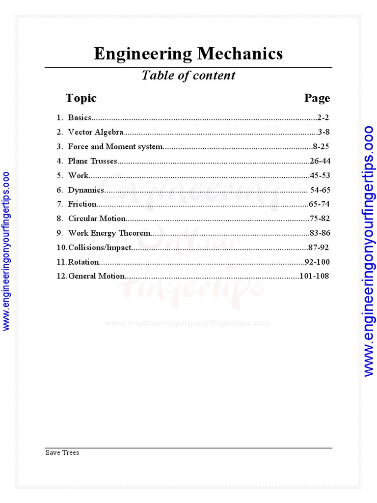 A Comprehensive Guide to Engineering Mechanics: Fundamental Concepts ...