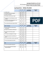 Housekeeping Inspection - Safety Checklist: Springleaf Health Care PVT LTD