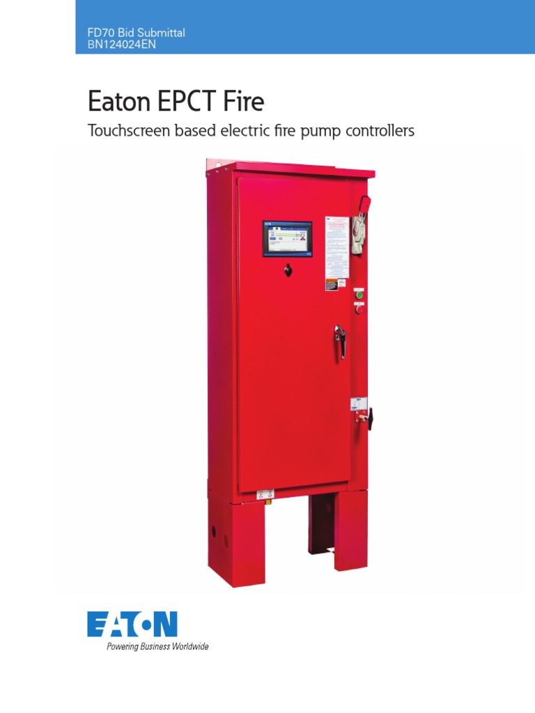 Eaton EPCT Fire Touchscreen Based Electric Fi Re Pump Controllers