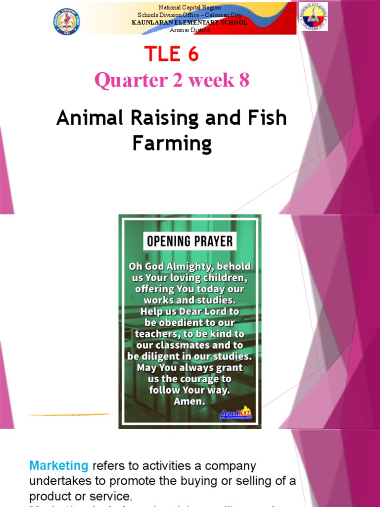 Quarter 2 Week 8: Animal Raising and Fish Farming | PDF | Retail ...
