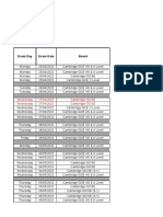 May/June 2022 Examination Session Main Timetable: Exam Day Exam Date Board