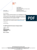 ICICI Prudential Life Insurance Company Limited: ST ND