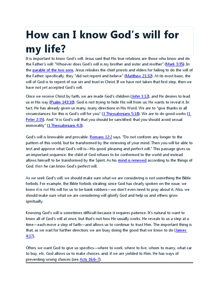 Knowing God S Will Download Free Pdf Jesus Holy Spirit
