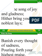 Wake The Song of Joy and Gladness Hither Bring Your Noblest Lays