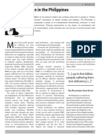 Food Fortification in The Philippines: M ' " ": - T P, - T