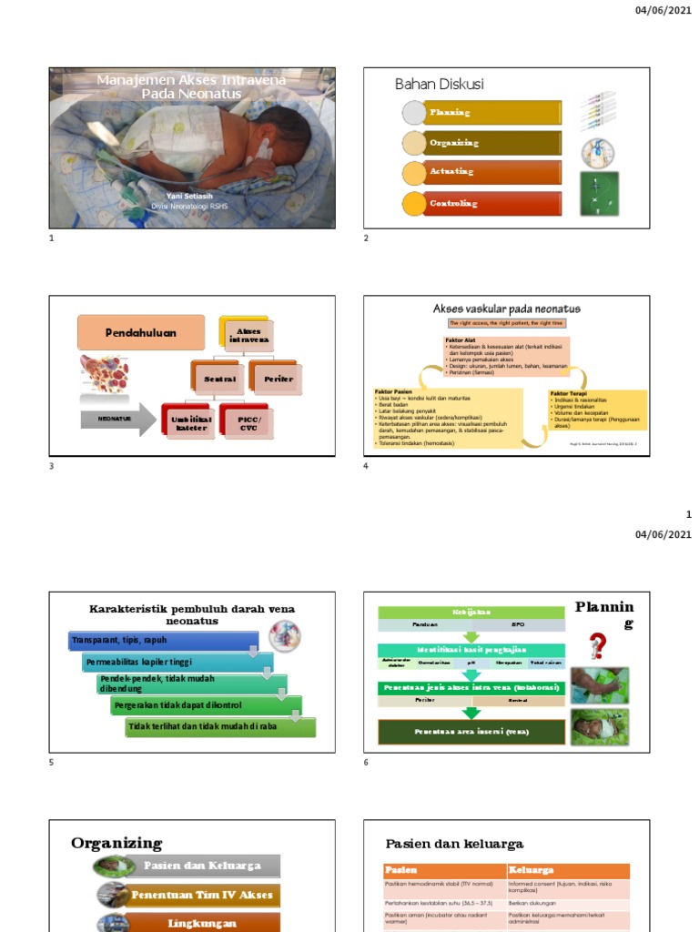 Manajemen Akses Intravena Neonatus | PDF