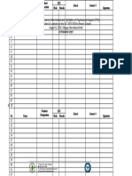 Training of Trainers Attendance Sheet PSS Activities 2022-2023