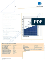 Conergy C 160P: Photovoltaic Modules - Technical Data