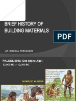 Brief History of Building Materials: Ar. Rino D.A. Fernandez