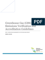 Greenhouse Gas Emissions Verification and Accreditation Part I