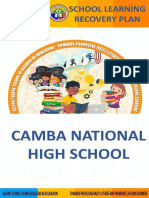 School Learning Recovery Plan: Camba National High School