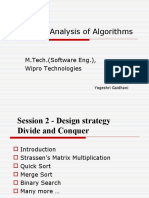 Design & Analysis of Algorithms: M.Tech. (Software Eng.), Wipro Technologies