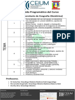 Curso Universitario de Ecografía Obstétrica