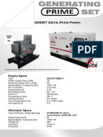 DIESEL GENSET 20kVA (Prime Power) : Engine Specs