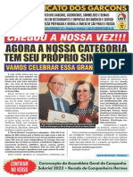 Jornal Sindicato Dos Garçons - Agosto 2022