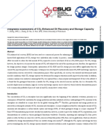 CSUG/SPE 137615 Integrated Assessment of CO - Enhanced Oil Recovery and Storage Capacity