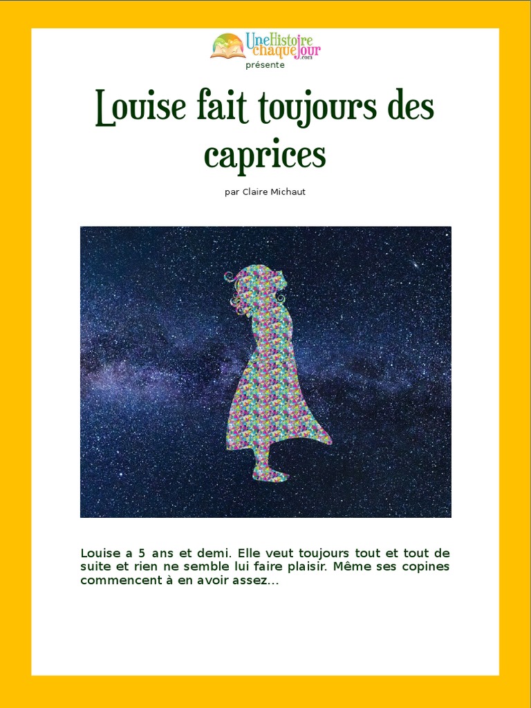 Louise et ses caprices : une leçon d'amitié | PDF