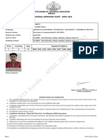 SBTE Kerala - APRIL 2022 REV2015: State Board of Technical Education Kerala Provisional Admission Ticket - April 2022