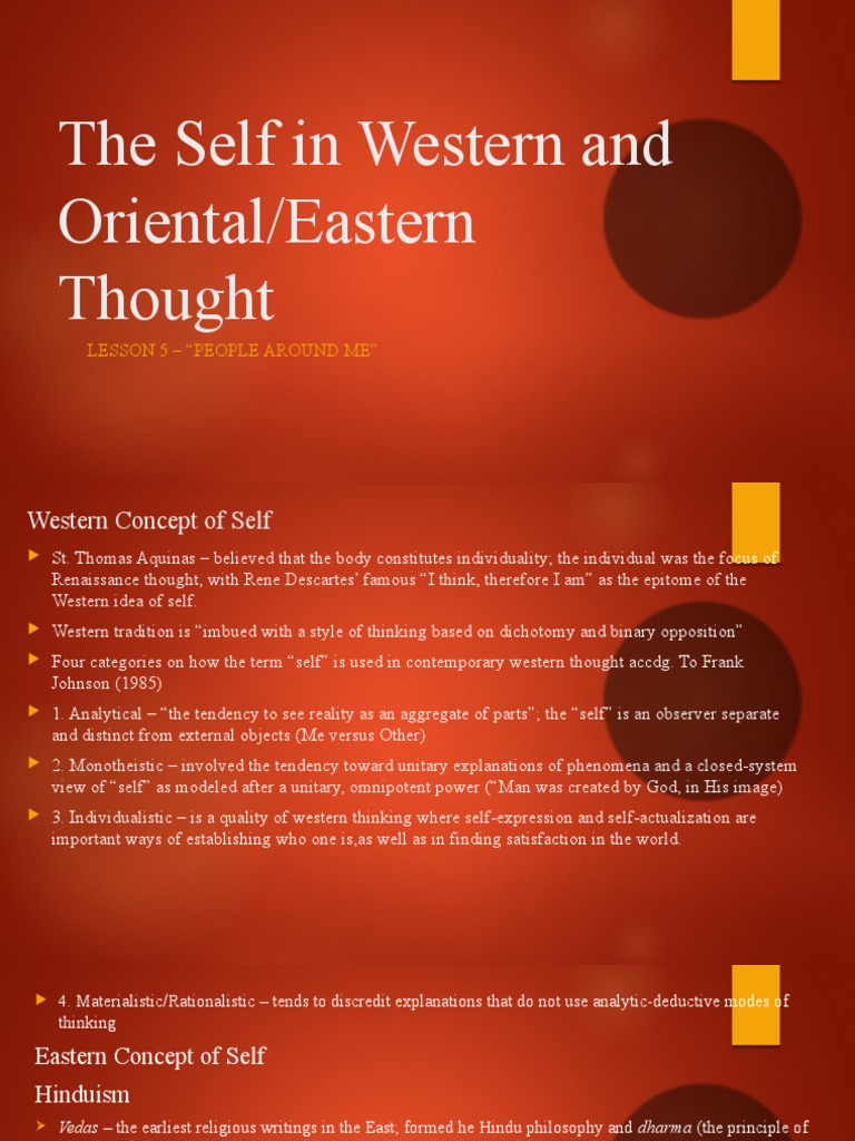 Self in Western and Eastern Thought | PDF | Philosophy Of Self | Self