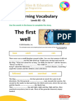 Completing A Story - The First Well B2 - C1 Levels