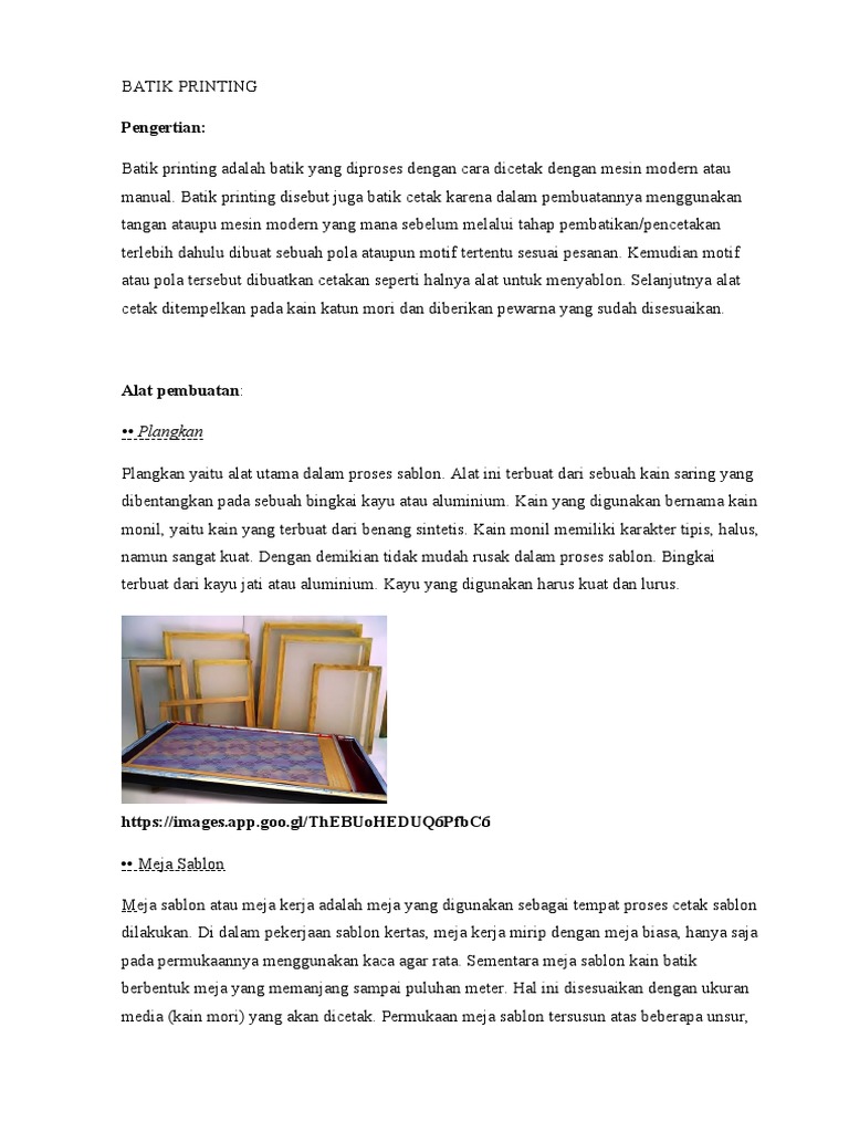 Batik Printing Pdf