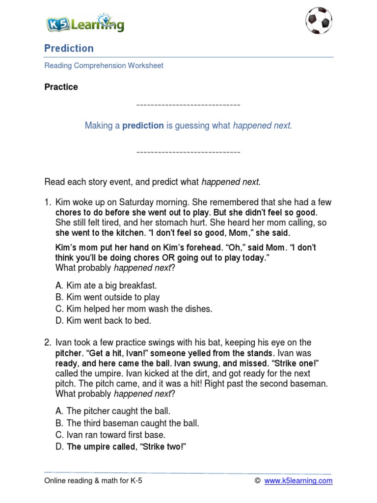 Grade 4 Prediction B | PDF | Pitcher