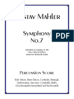 Mahler Symphony No.7 Percussion Score