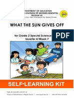 What The Sun Gives Off: For Grade 2 Special Science Class Quarter 4/week 7