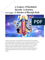 Tracing The Legacy of Kashmiri Tantra in Kerala: A Journey Through 13 Abodes of Rurujit Kali
