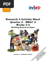 Research 4 Activity Sheet Quarter 3 - MELC 2 Weeks 3-4