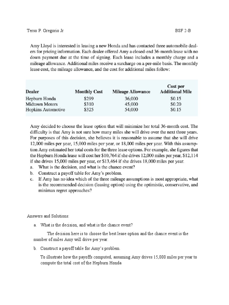 Exercise#1 Gregorio | PDF | Mathematical And Quantitative Methods ...
