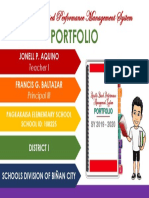 Results - Based Performance Management System: Portfolio