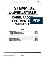 Sistema de Combustible Carburador Tipo Venturi Variable