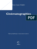 Cinématographies (Jean Louis Schefer)