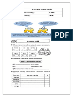 Atividade de Português RR