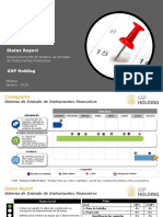 Relatório de status do desenvolvimento do sistema de emissão de instrumentos financeiros