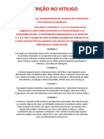 Nutrição e vitamina no vitiligo